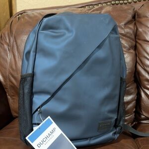 Duchamp London laptop backpack Midnight Blue